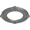 Ekena Millwork Benson Ceiling Medallion (Fits Canopies up to 6 1/8"), 11 1/8"OD x 6 1/8"ID x 5/8"P, Platinum CM11BNPLS - alternate 3
